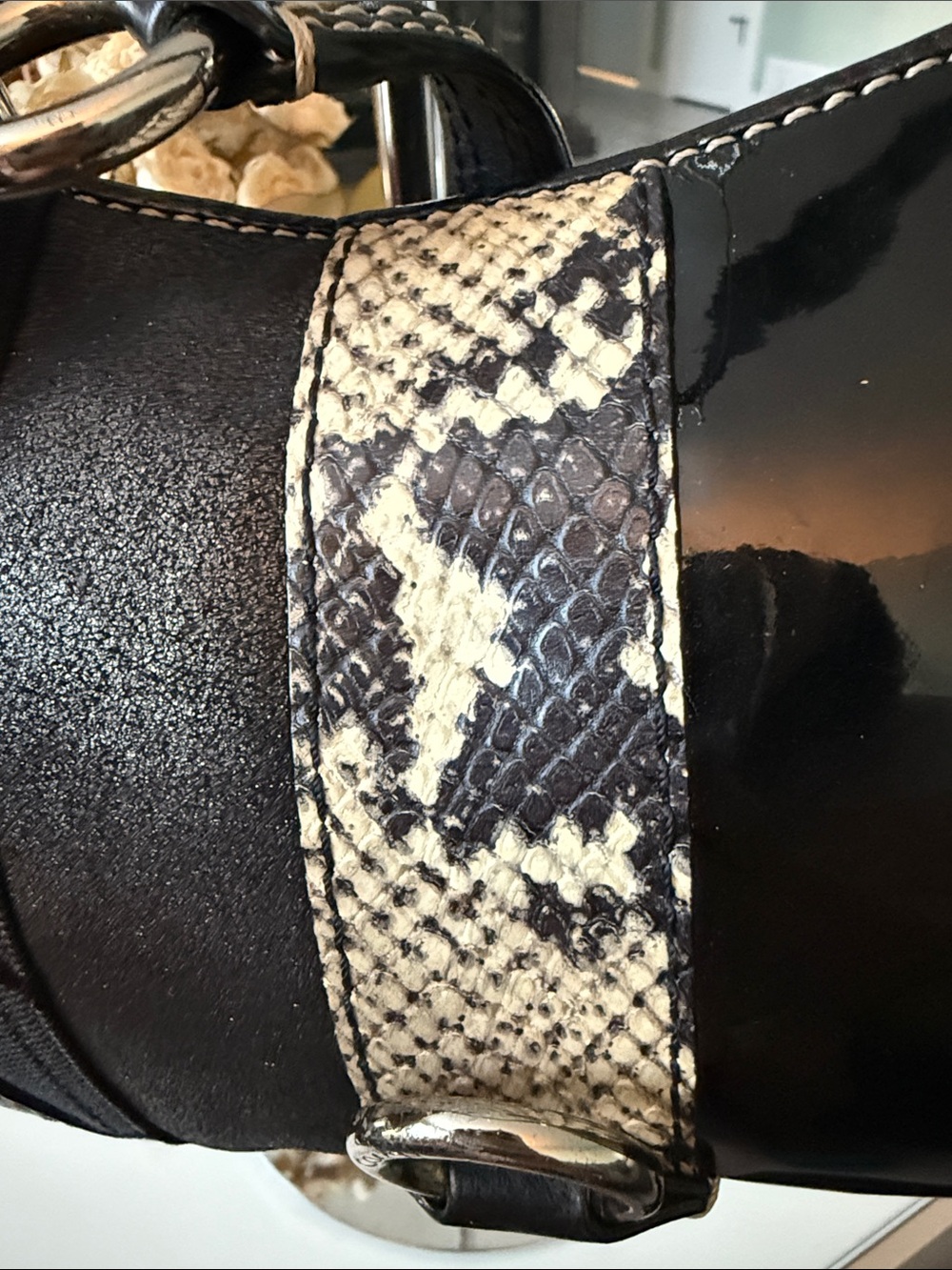 2006 Coach Hamptons Signature Python Mini Hobo - Picture 15 of 16